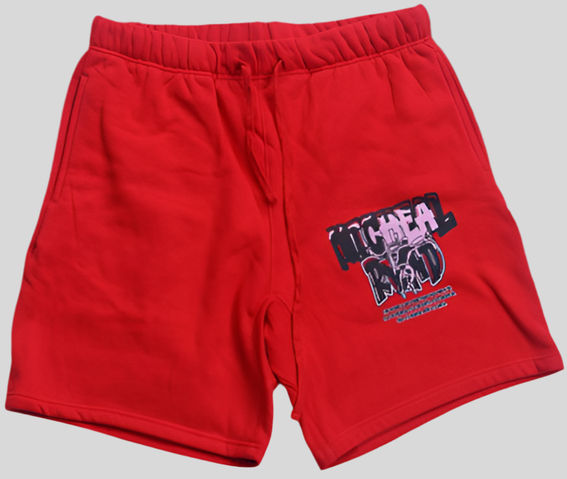 Men’s daily shorts- red/black